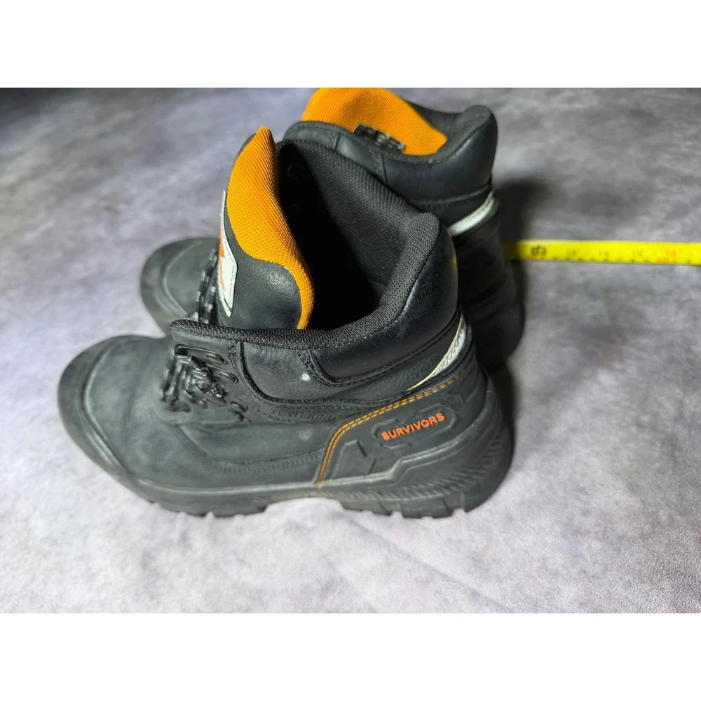 Herman Survivors Mens Size 9 Black Waterproof Steel Toe Work Boots ASTM F2413-18
